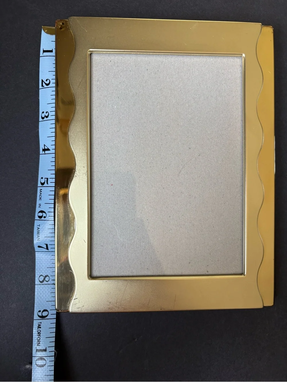 Burnes of Boston Gold Toned 5 by 7 picture frame- 90’s brass collection